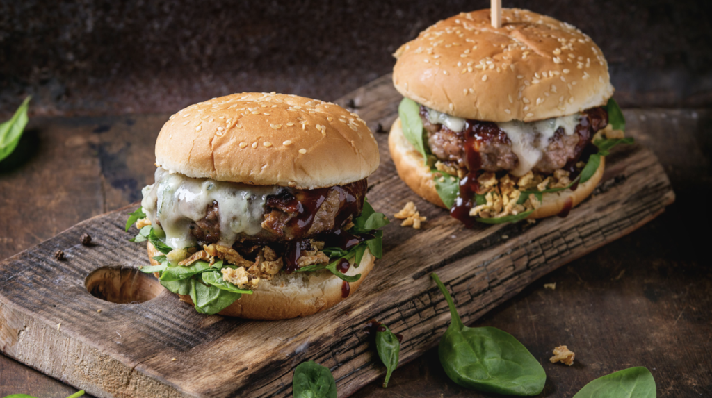 arômes de fumées : application burger
